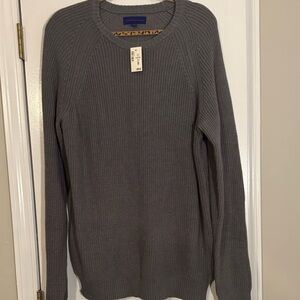NWT Gray Sweater for Men knit sweater weather comfy warm cozy Christmas gift